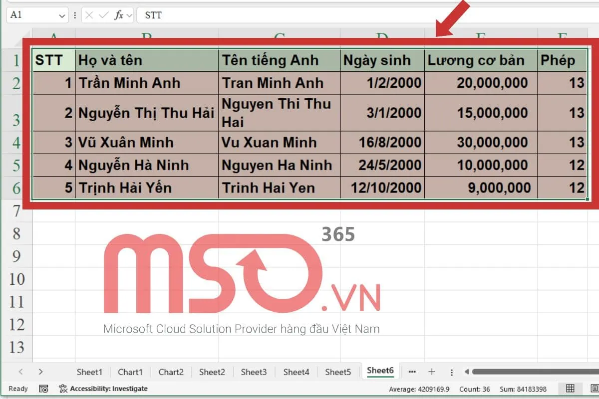 Hướng dẫn cách xuống dòng tự kẻ bảng trong Excel đơn giản nhất