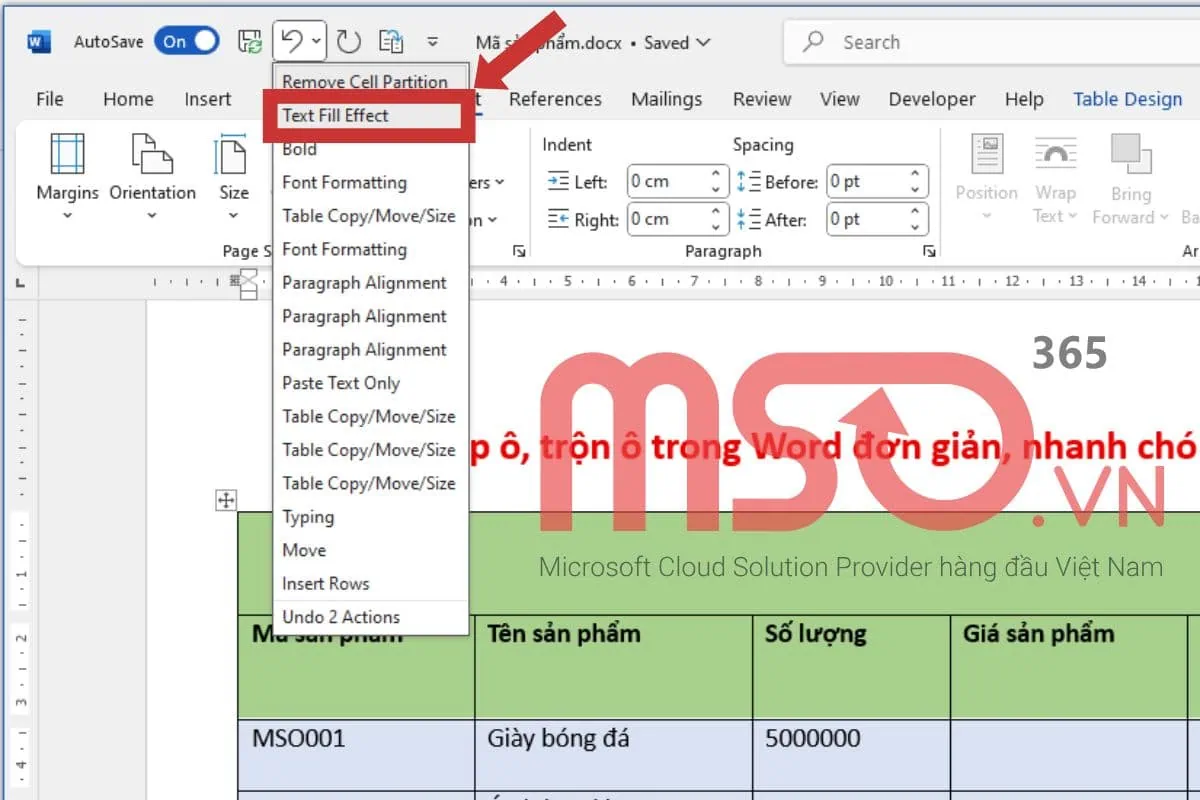 Hướng dẫn các cách bỏ gộp ô, trộn ô trong Word