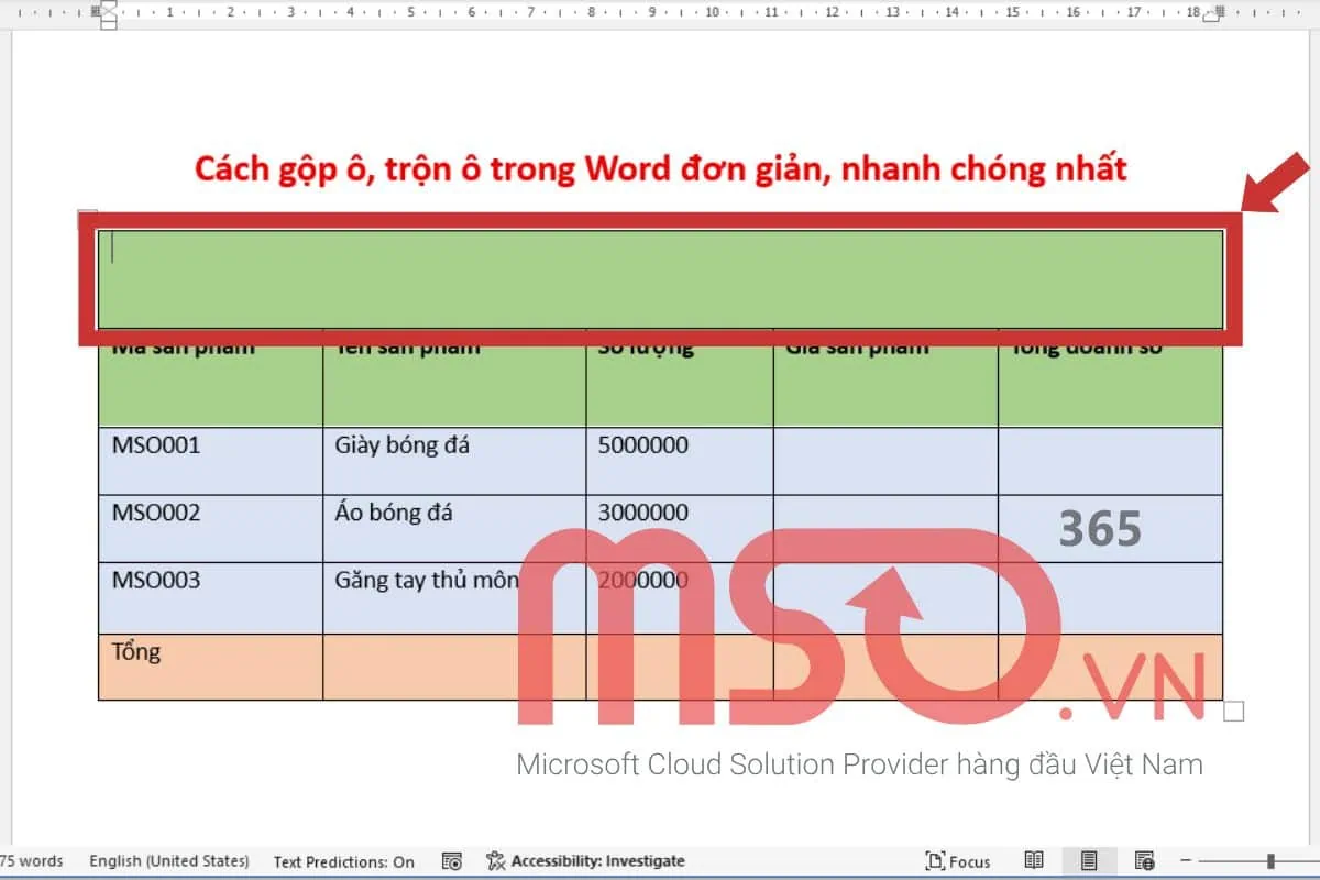 Hướng dẫn các cách bỏ gộp ô, trộn ô trong Word