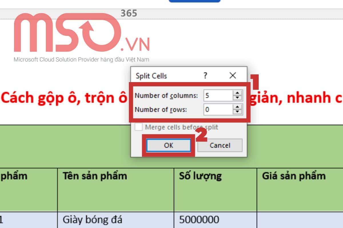 Hướng dẫn các cách bỏ gộp ô, trộn ô trong Word