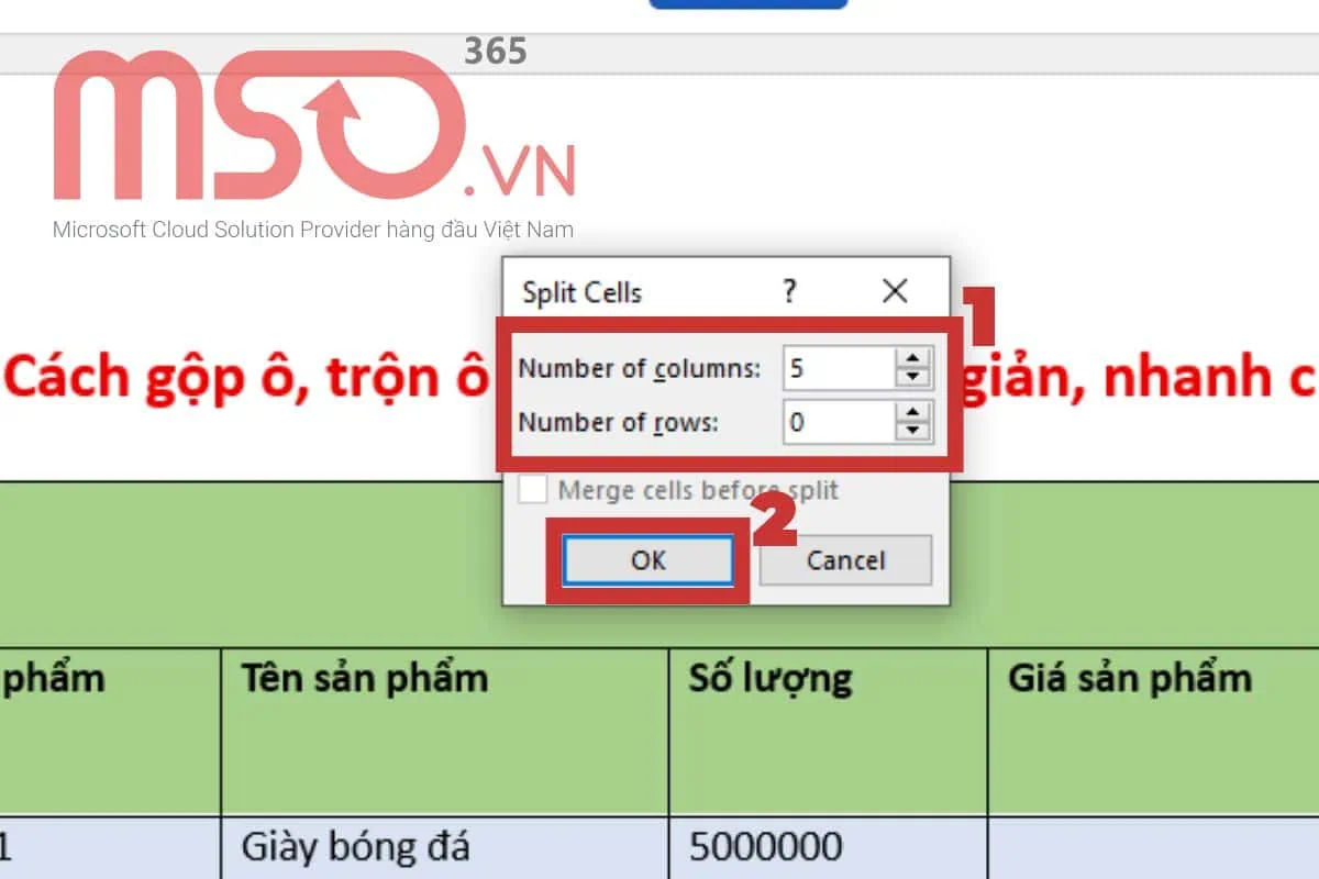 Hướng dẫn các cách bỏ gộp ô, trộn ô trong Word