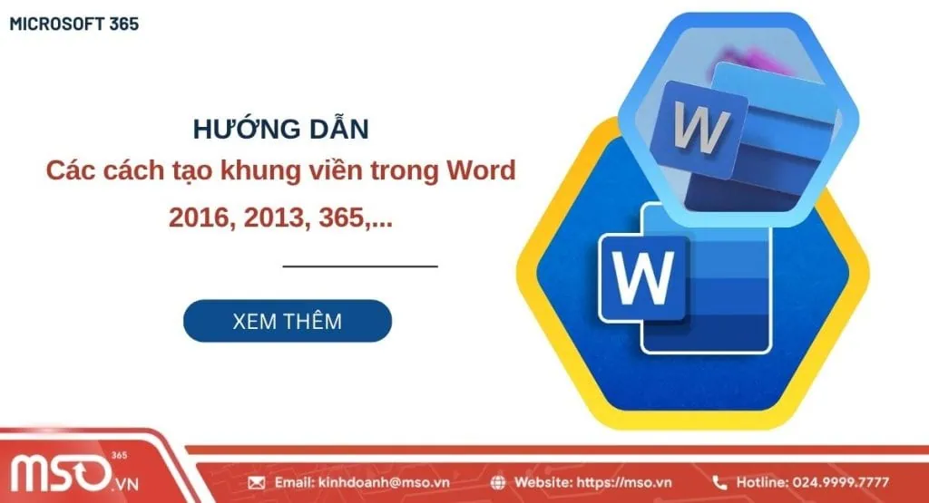 cách tạo khung viền trong word