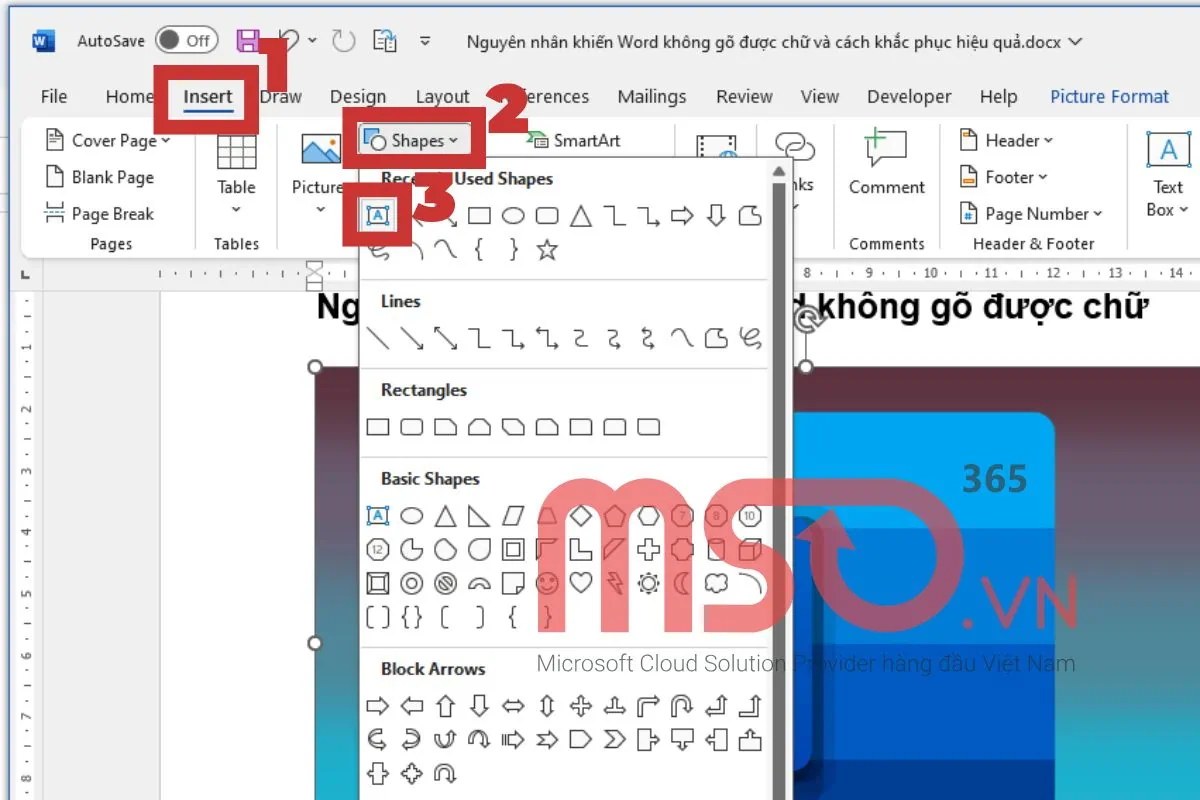 Hướng dẫn các cách viết chữ lên ảnh trong Word trên máy tính
