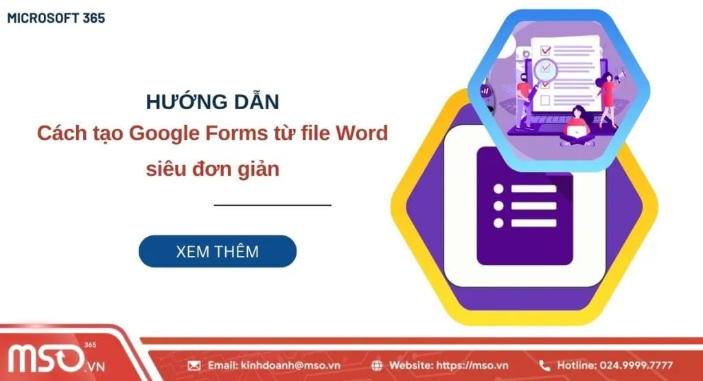tạo google form từ file word