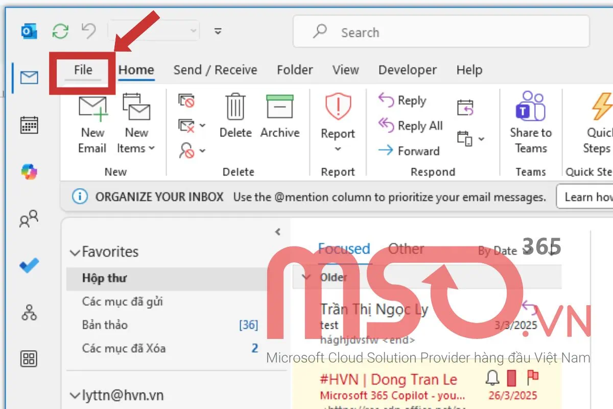 Hướng dẫn cách tắt gạch đỏ trong Outlook trên Desktop