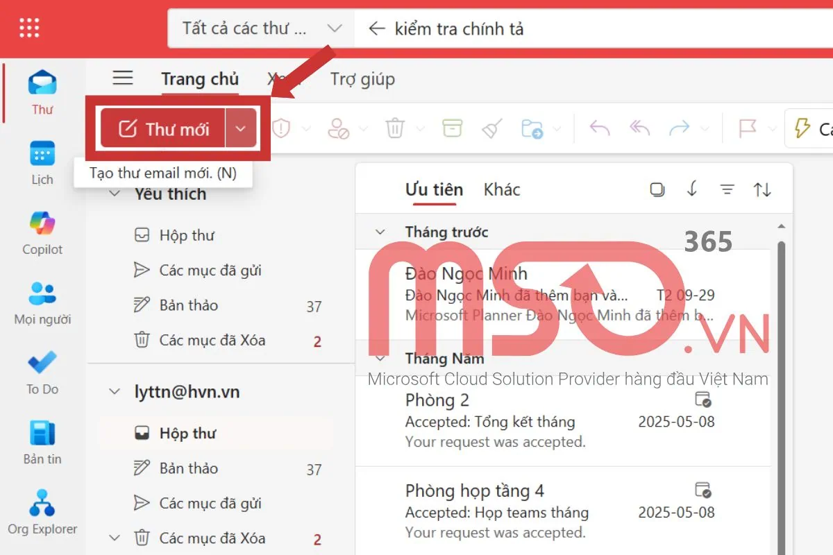 Hướng dẫn cách tắt gạch đỏ trong Outlook web