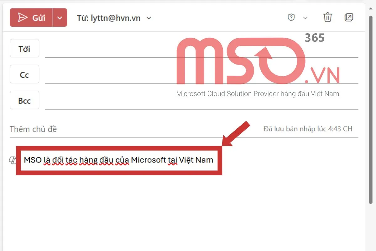 Hướng dẫn cách tắt gạch đỏ trong Outlook web