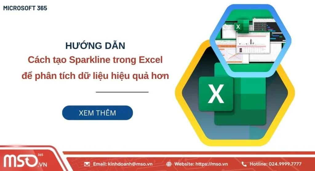 sparkline trong excel