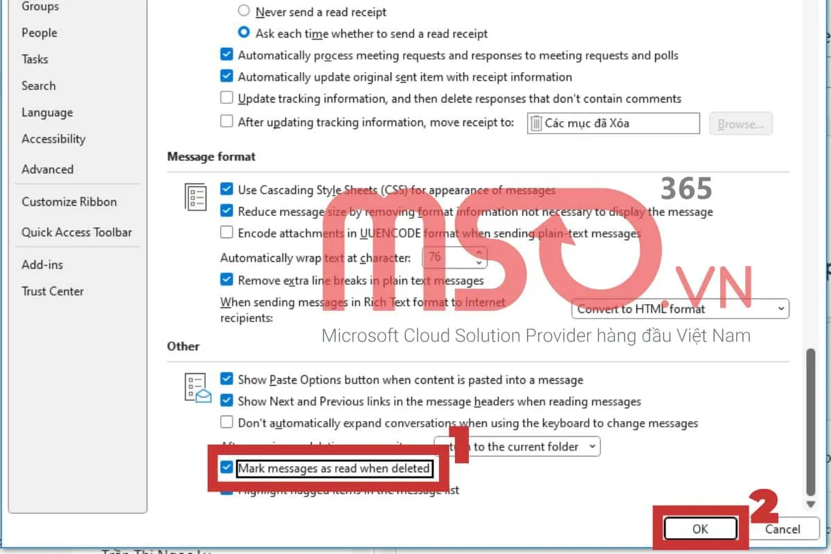 Hướng dẫn cách đánh dấu email chưa đọc trong Outlook đơn giản