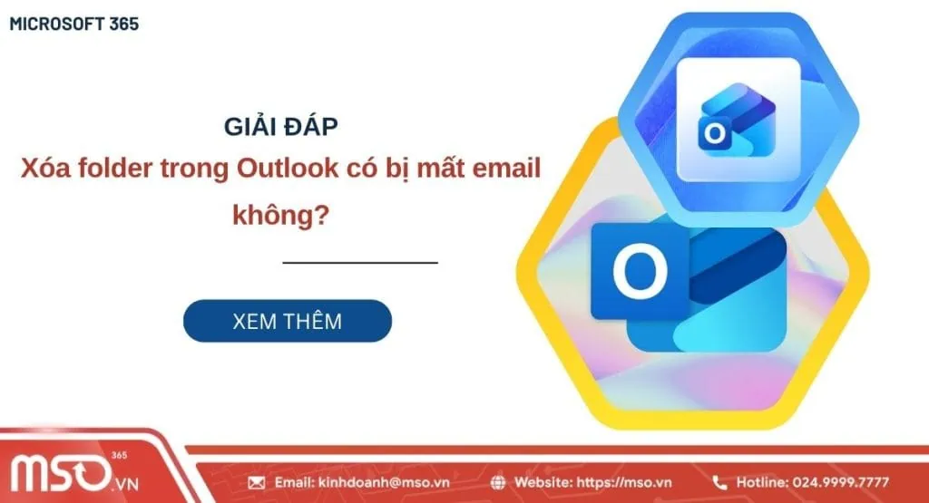 xóa folder trong outlook có bị mất email không
