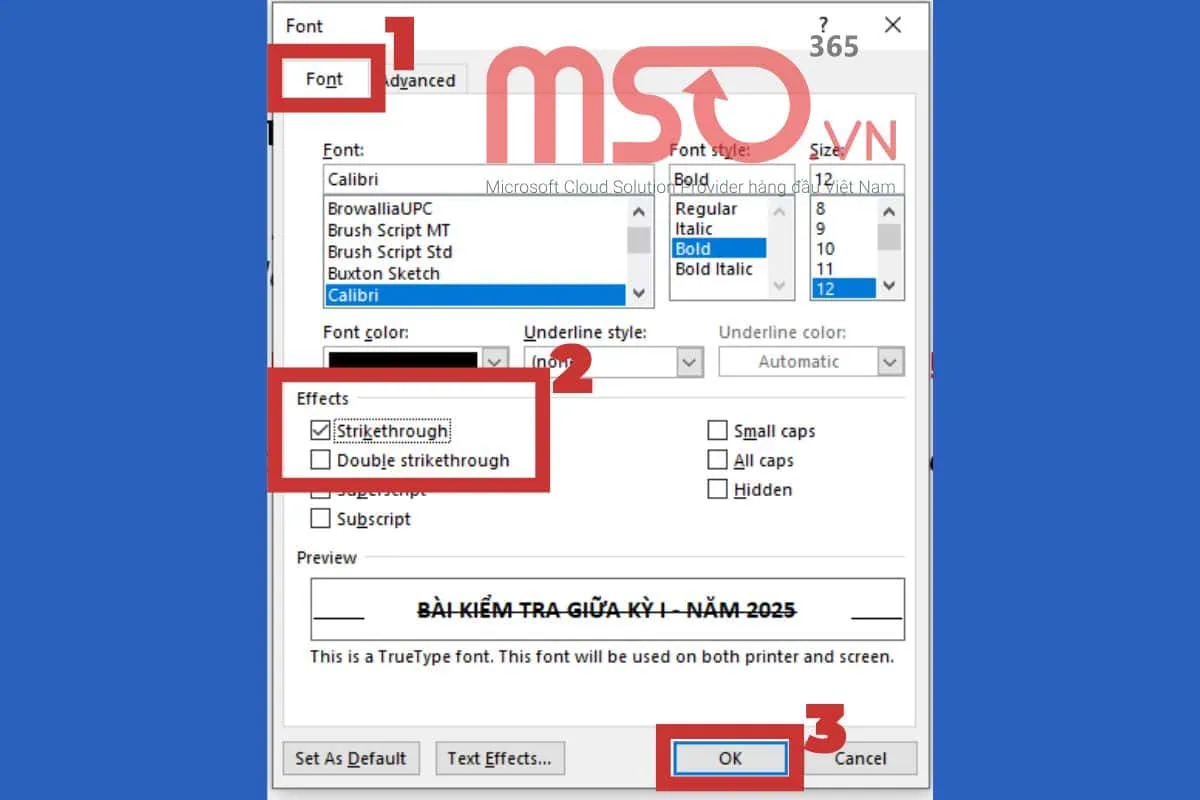 Các cách viết chữ gạch ngang trong Word đơn giản nhất