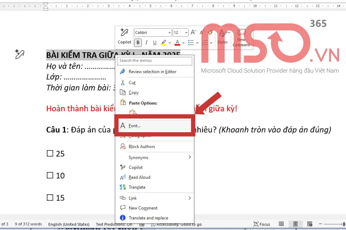 Các cách viết chữ gạch ngang trong Word đơn giản nhất