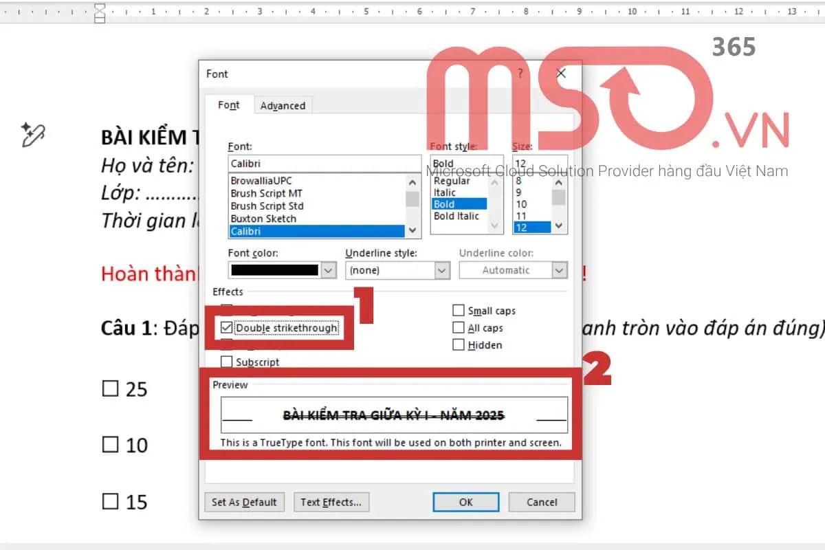 Các cách viết chữ gạch ngang trong Word đơn giản nhất