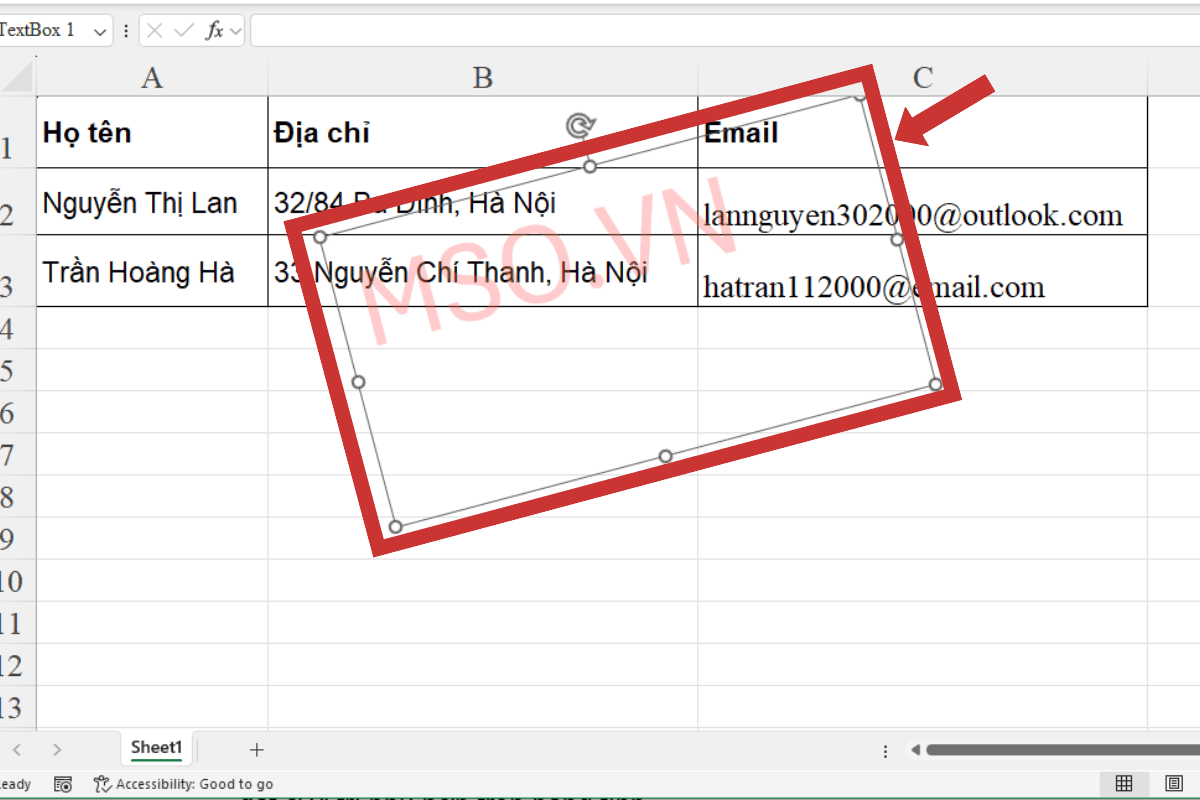 Cách chèn Watermark trong Excel dạng chữ (text)