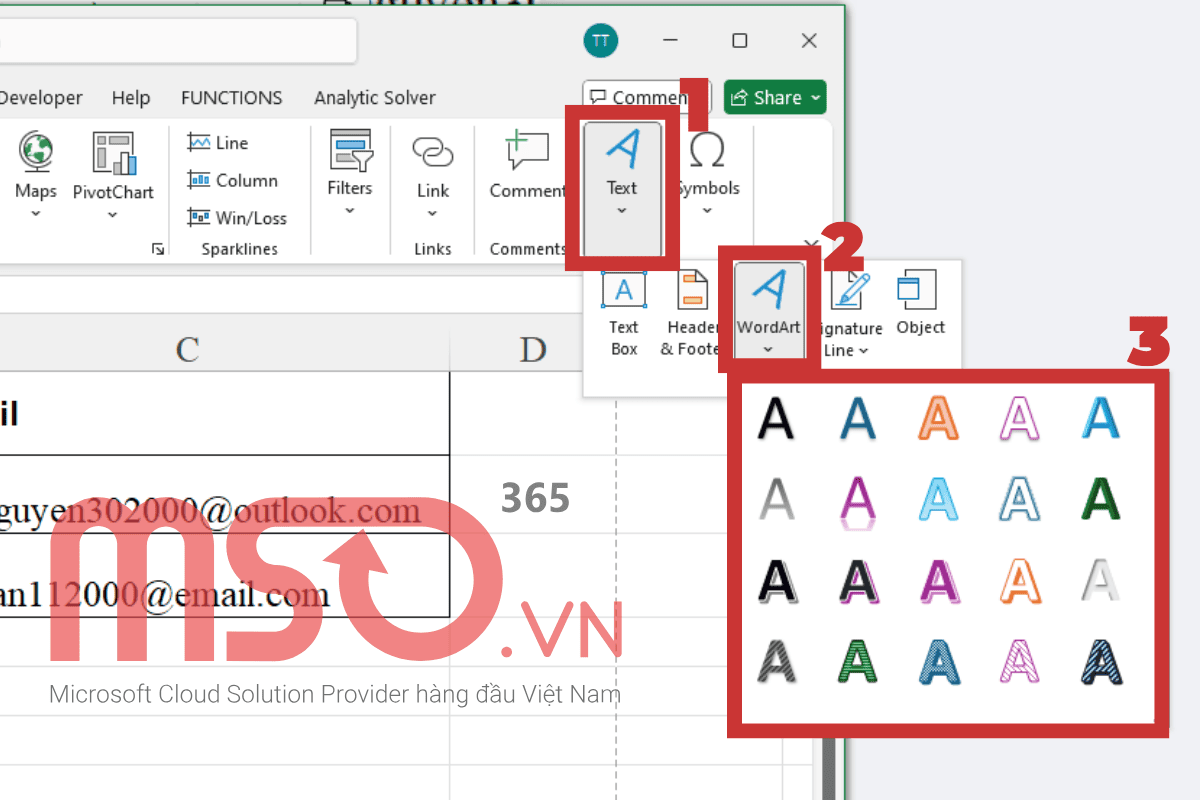 Hướng dẫn cách chèn Watermark trong Excel dạng chữ (text)