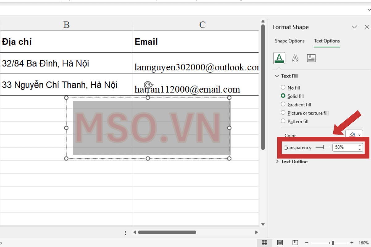 Hướng dẫn cách chèn Watermark trong Excel dạng chữ (text)