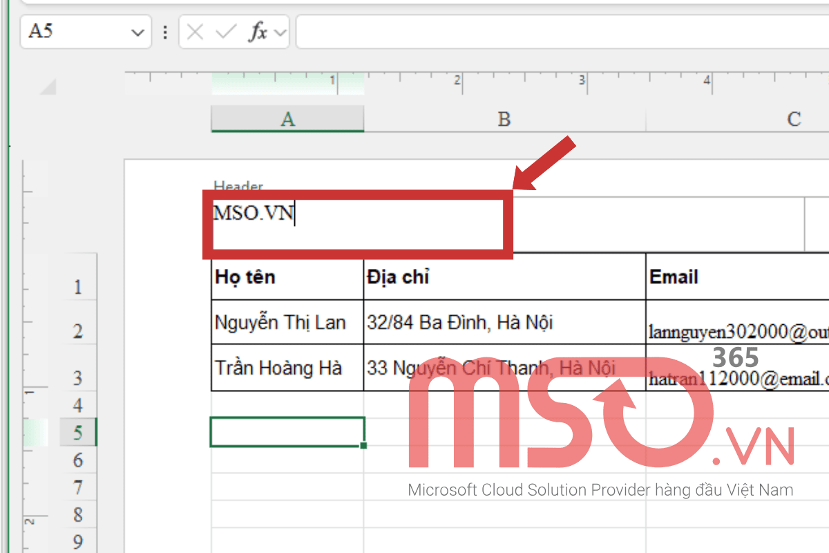 Cách chèn Watermark trong Excel dạng chữ (text)