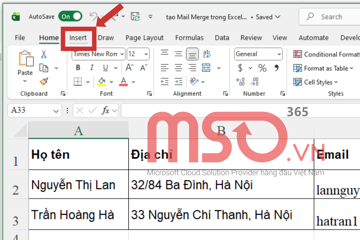 Cách chèn Watermark trong Excel dạng chữ (text)