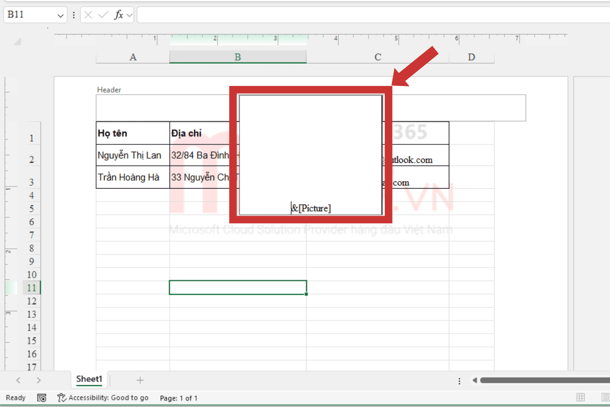 Hướng dẫn cách chèn Watermark trong Excel dạng logo, hình ảnh