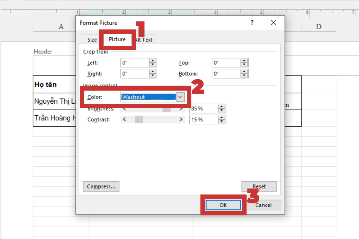 Hướng dẫn cách chèn Watermark trong Excel dạng logo, hình ảnh