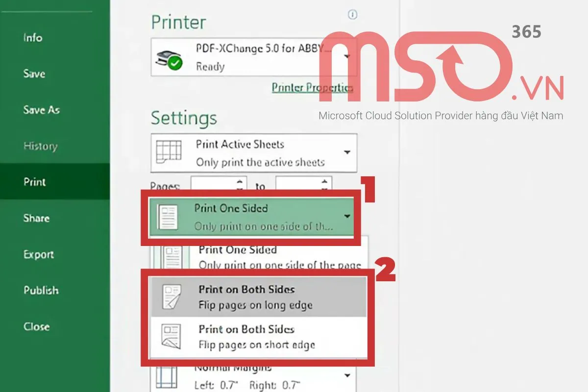 Hướng dẫn cách in Excel 2 mặt bằng máy in hỗ trợ in 2 mặt
