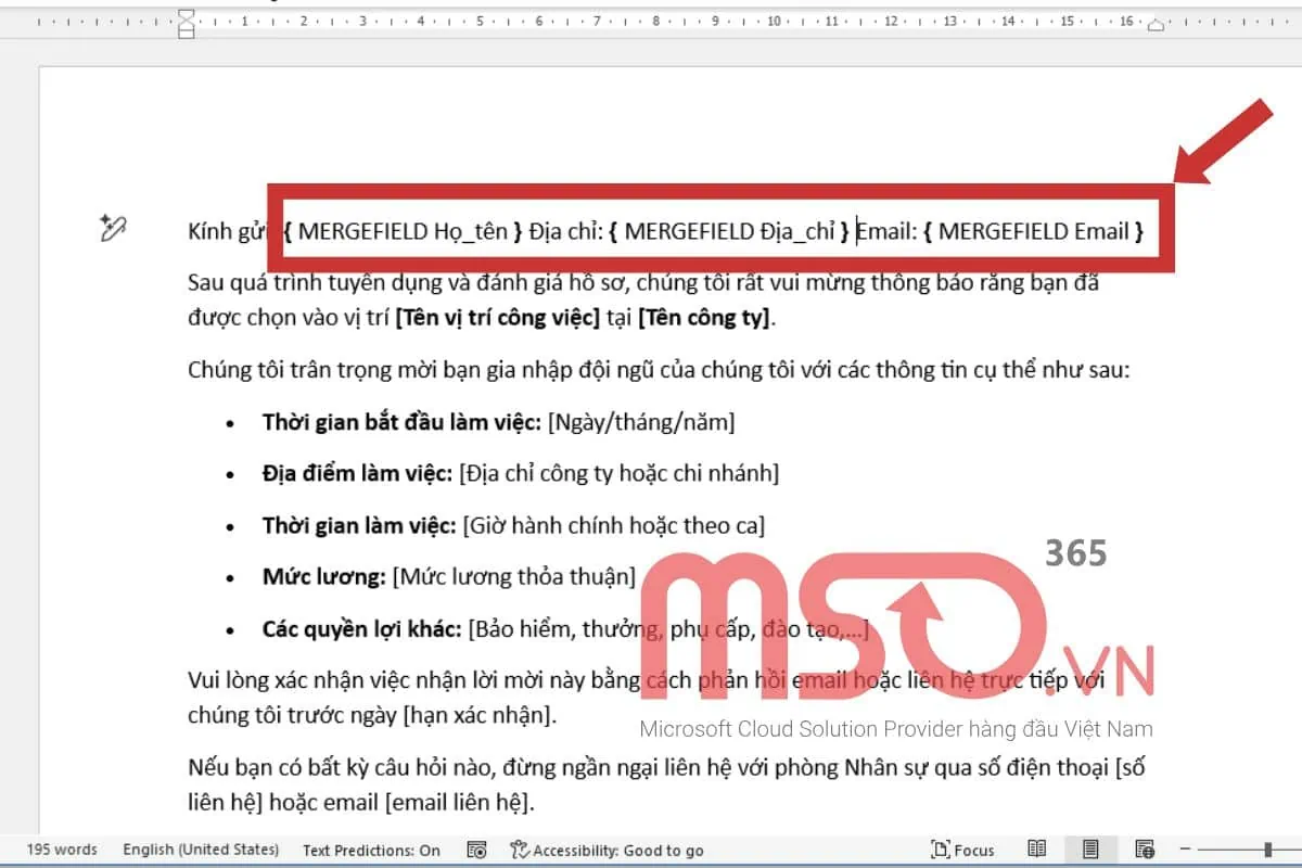 Cách làm Mail Merge trong Excel để tạo hàng loạt tài liệu