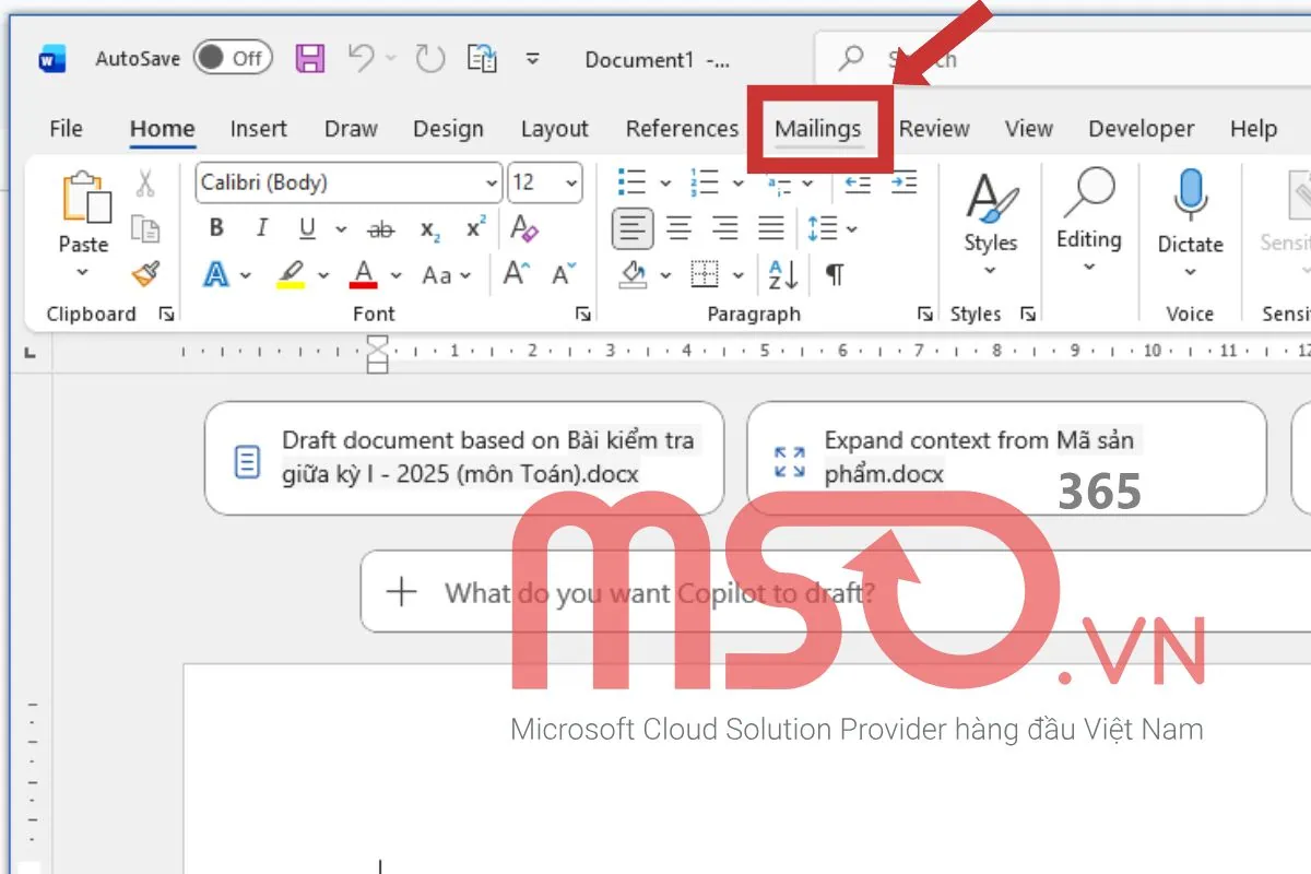 Cách làm Mail Merge trong Excel để tạo hàng loạt tài liệu