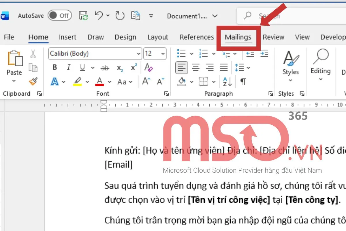 Cách làm Mail Merge trong Excel để tạo hàng loạt tài liệu