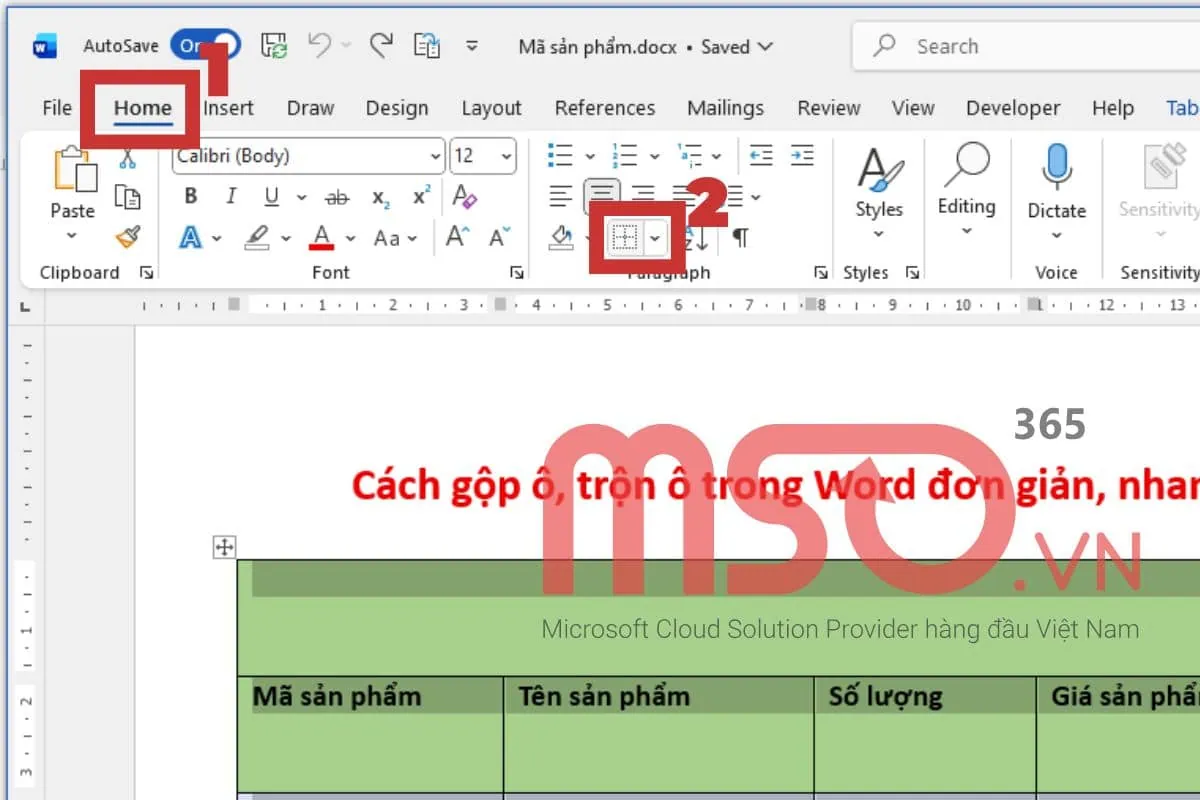 Hướng dẫn cách bỏ khung trong Word cho bảng biểu