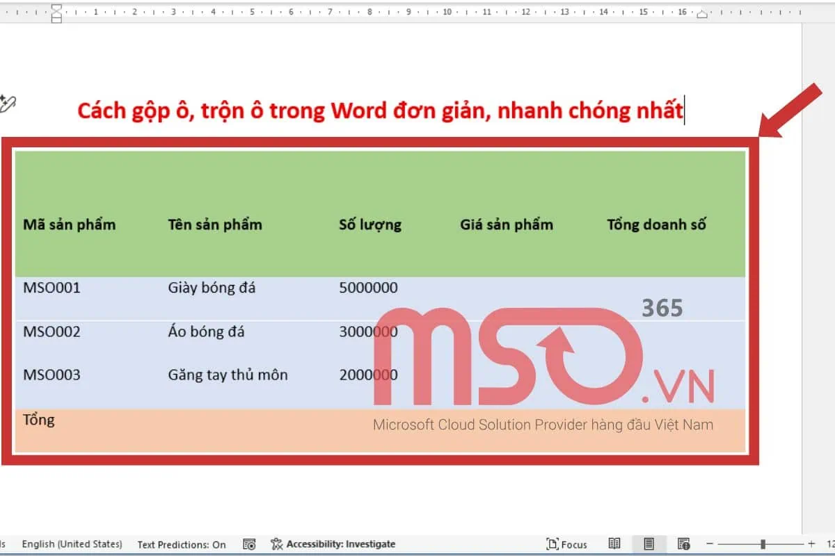 Hướng dẫn cách bỏ khung trong Word cho bảng biểu