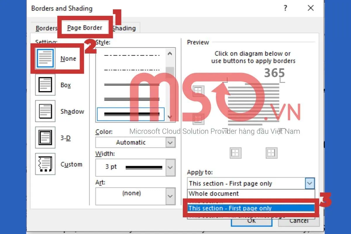 Hướng dẫn cách xóa khung trong Word cho trang bìa