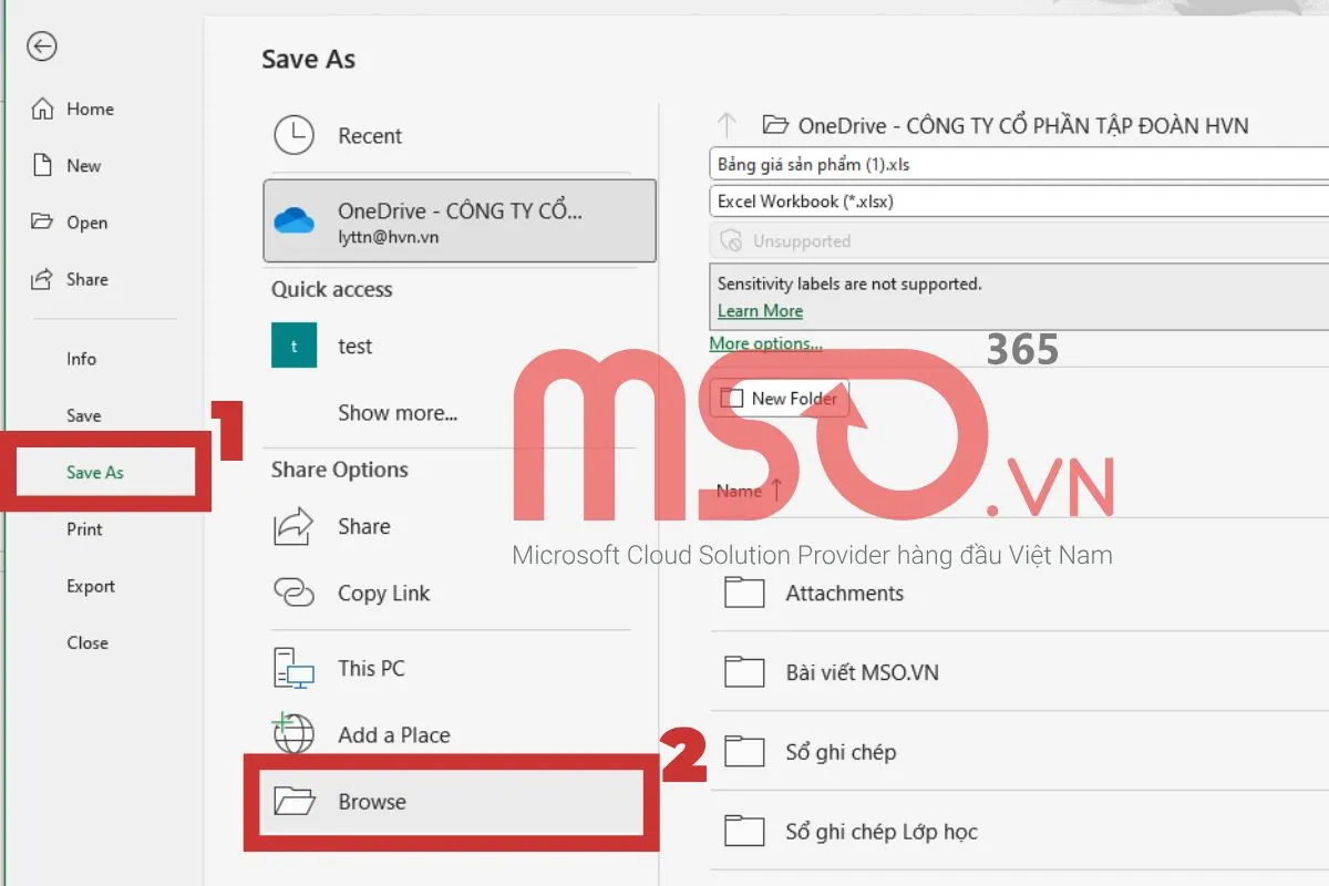 Chuyển file Excel sang CSV không bị lỗi font trực tiếp trên Excel