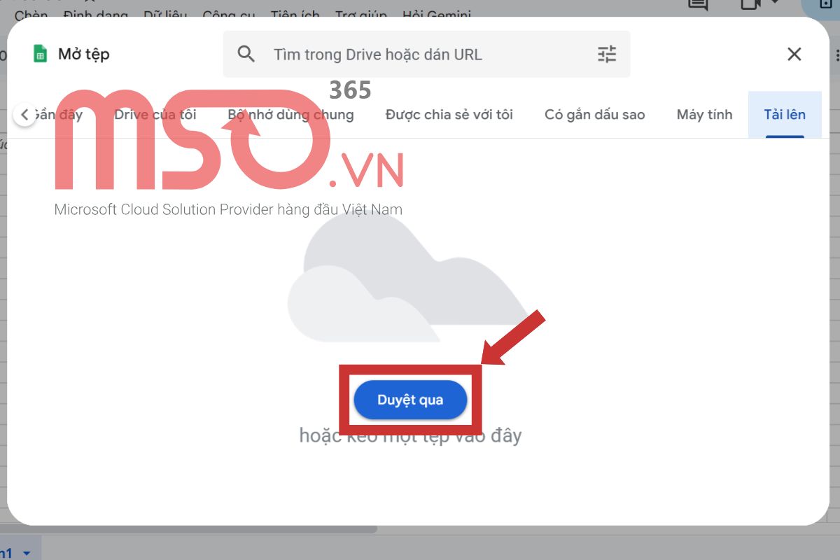 Sử dụng Google Sheets để chuyển file Excel sang CSV online