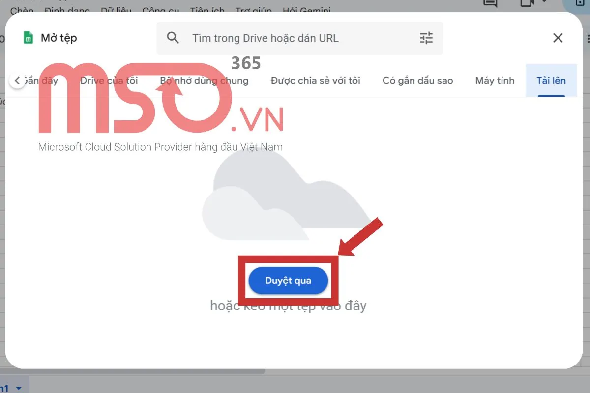 Sử dụng Google Sheets để chuyển file Excel sang CSV online