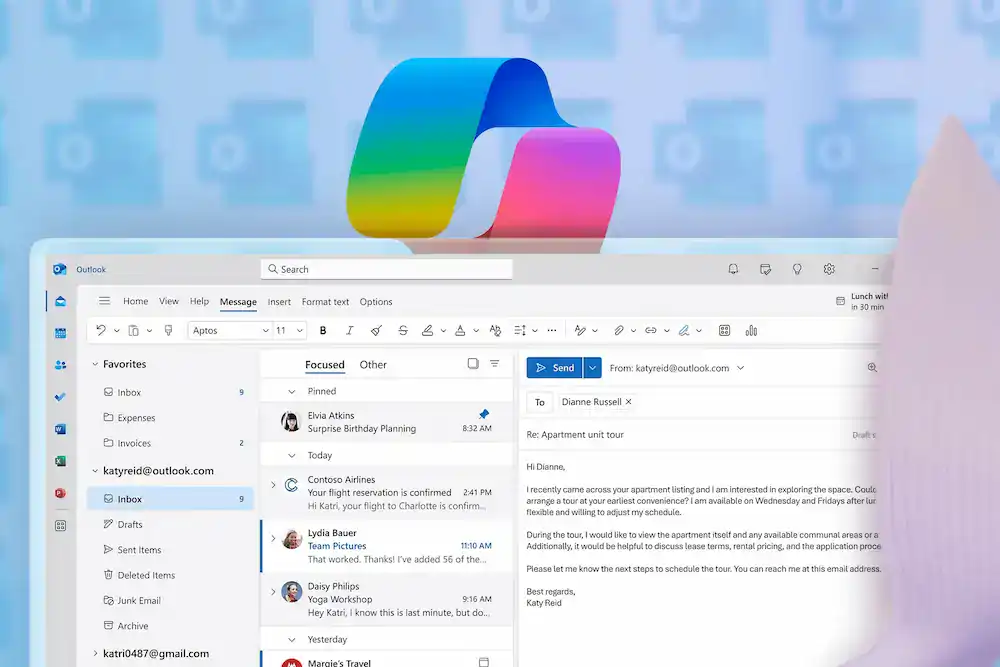 Quản lý và giao tiếp chuyên nghiệp hơn nhờ sự hỗ trợ của AI trong Microsoft Outlook