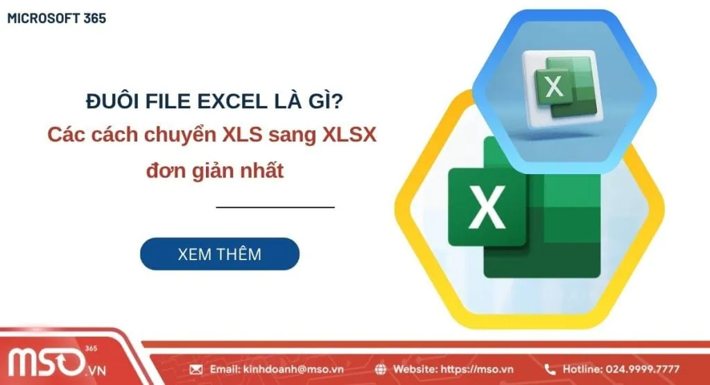 đuôi file excel là gì