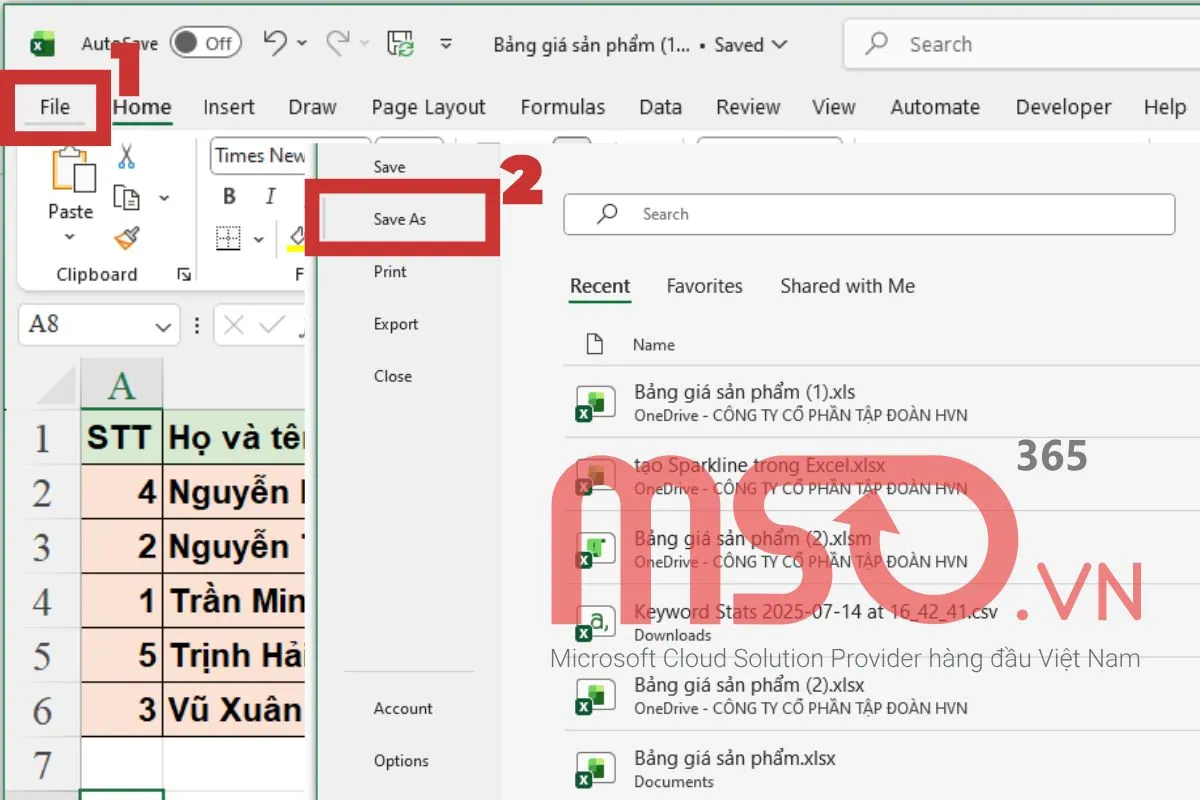 Hướng dẫn các cách chuyển XLS sang XLSX đơn giản nhất