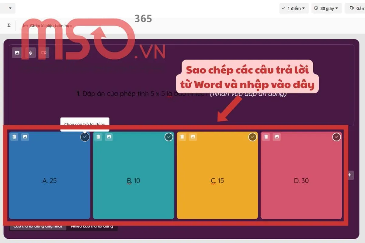 Hướng dẫn các cách tạo Quizizz từ file Word trên máy tính