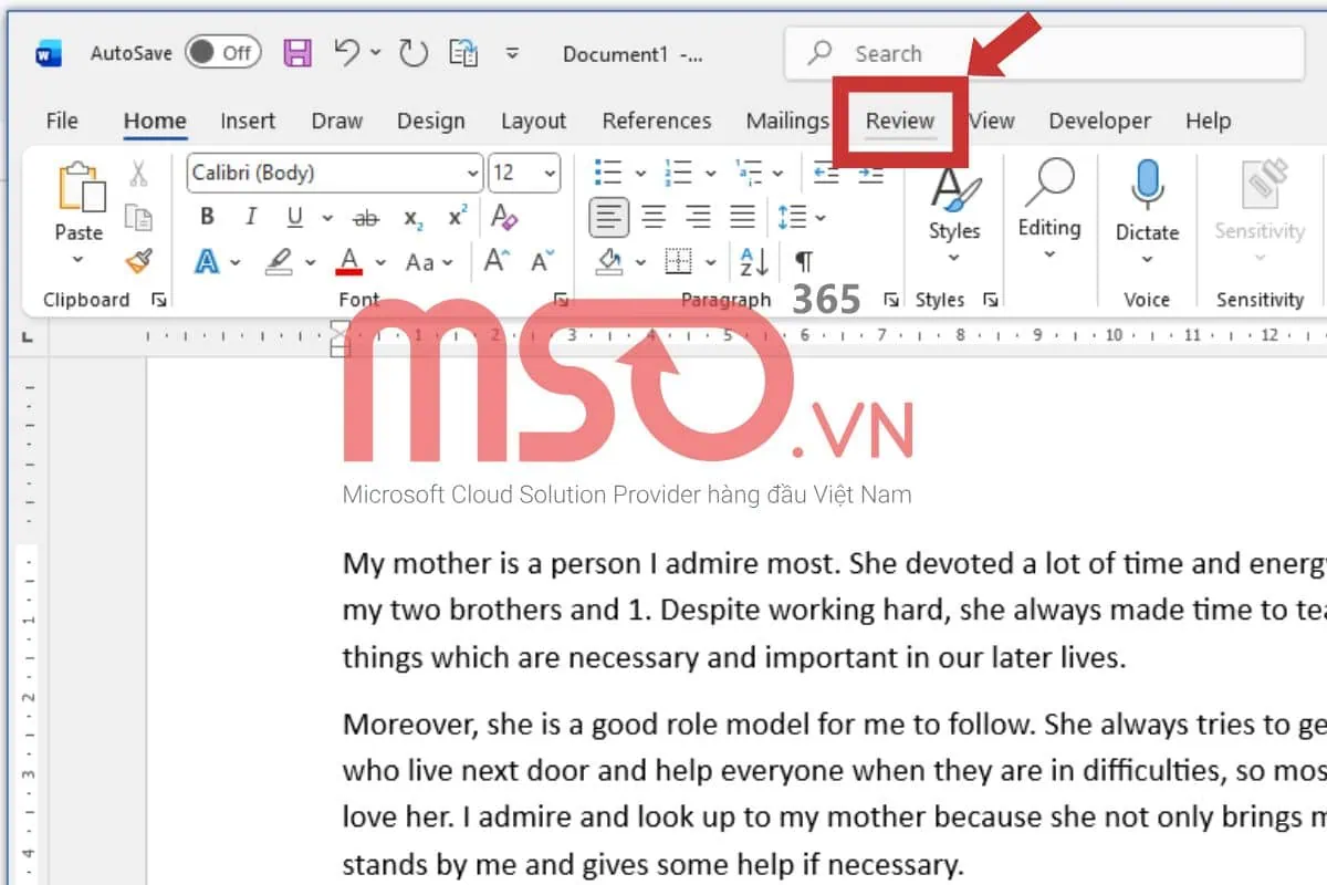 Hướng dẫn cách dịch văn bản trong Word với một đoạn cụ thể