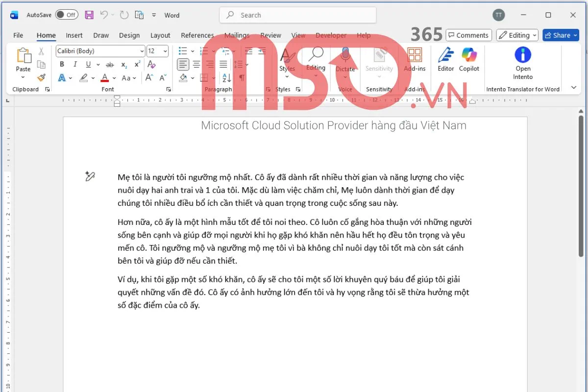 Hướng dẫn cách dịch văn bản trong Word với toàn bộ văn bản