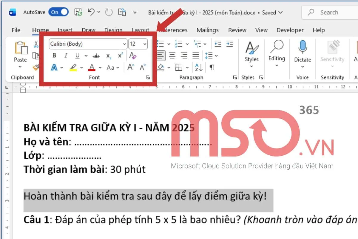 Hướng dẫn cách tùy chỉnh định dạng chữ trong Word