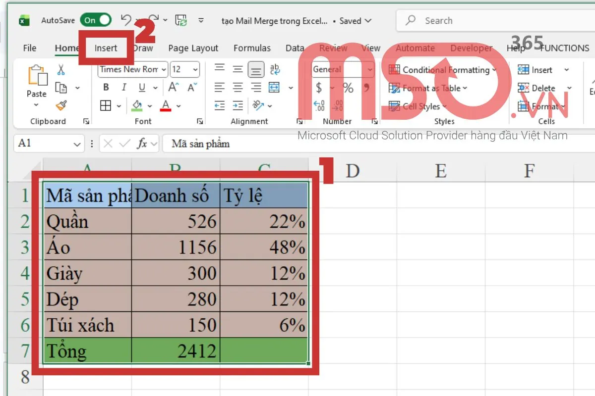 Hướng dẫn cách vẽ biểu đồ cột kết hợp đường trong Excel chi tiết