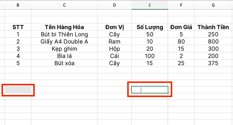 Xóa bỏ dữ liệu và định dạng thừa