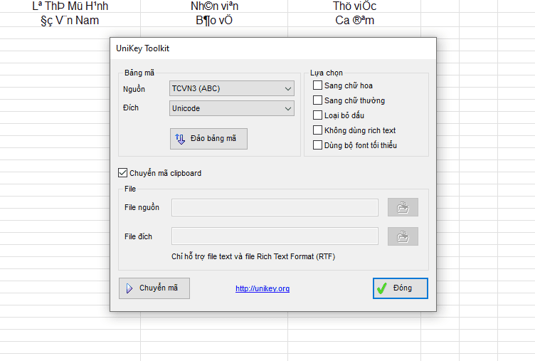 Hộp công cụ Unikey Toolkit