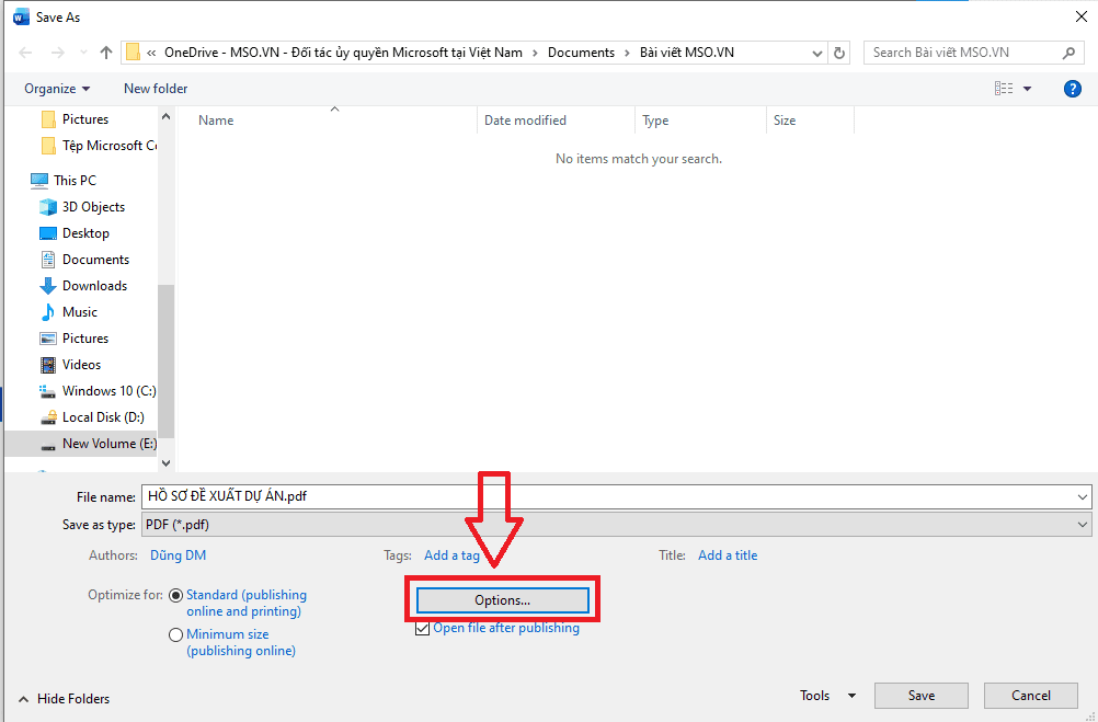 Chuyển đổi sang PDF giữ nguyên Bookmark