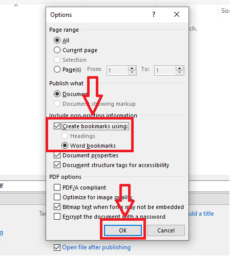 Chuyển đổi sang PDF giữ nguyên Bookmark