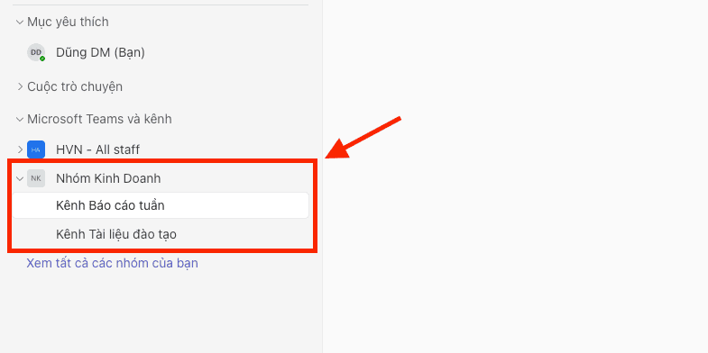 Tạo Kênh (Channels)