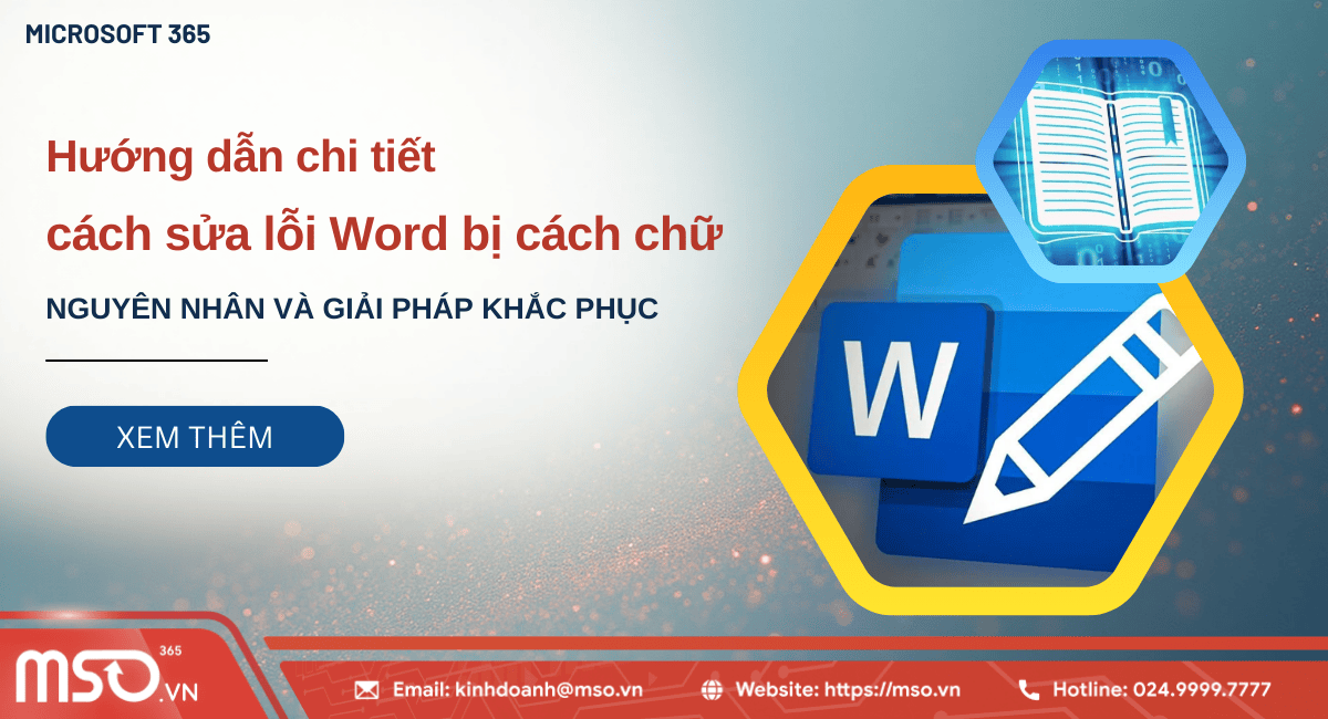 word bị cách chữ
