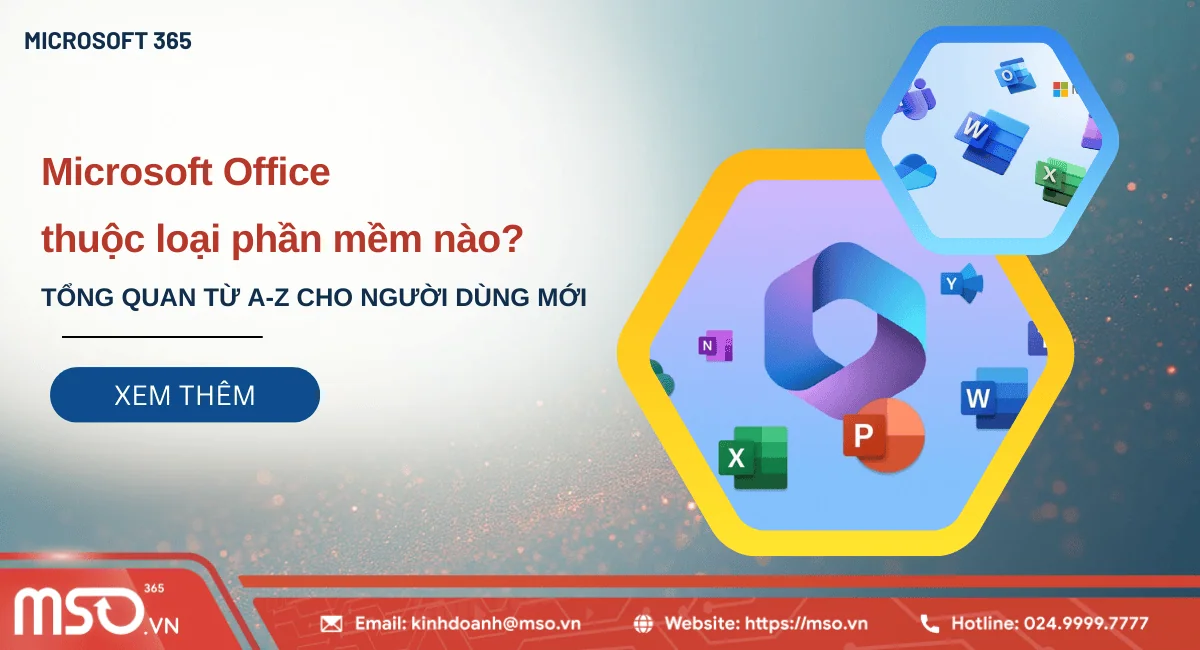 microsoft office thuộc loại phần mềm nào