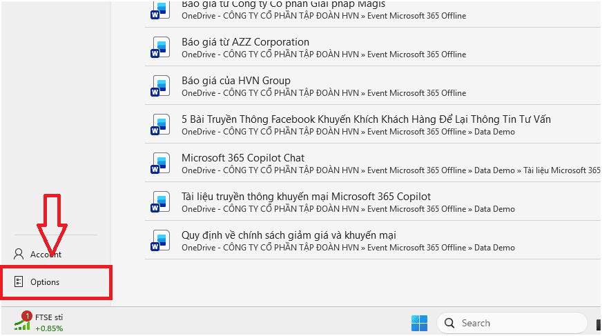 Cách tắt chữ P ngược trong Word thông qua thiết lập Options